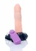 Realistyczna żylasta proteza penisa dildo strap on z funkcją wibracji